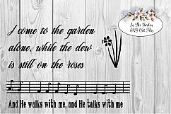 In the Garden, SVG Cutting File Product Image 1