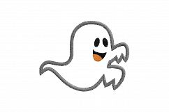 Funny Halloween Ghost Boy 2 Embroidery Design Product Image 5