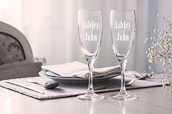 Champagne flutes, mockup stock photo Product Image 1