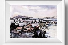 Countryside Watercolor Landscapes Product Image 10