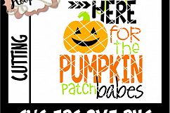 I'm Just Here For The Pumpkin Patch Babes - Halloween SVG Cu Product Image 2