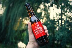 Beer Glass and Bottle Mock-up Bundle #1 Product Image 9
