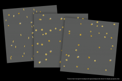 Sparkly Gold Confetti (Sparse) - transparent backgrounds Product Image 3