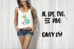No One Trusts A Shady Beach Sublimation Design Bundle Product Image 1