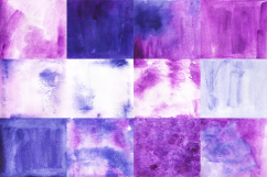 Mystic Purple Watercolor Textures Product Image 3