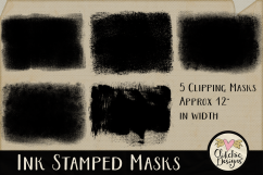 Ink Stamped Photoshop Clipping Masks &amp; Tutorial Product Image 2