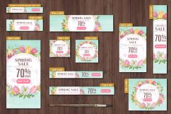 Spring-Summer Sale web banners set Product Image 2