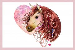 Love Horse | Clip art illustration JPG/PNG Product Image 1