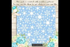 100 Seamless Snowflakes and Stars Digital Papers Product Image 2