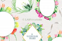 Cactus watercolr clipart collection Product Image 8