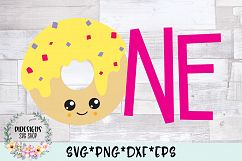 One Donut Birthday Shirt SVG Cut File Product Image 1