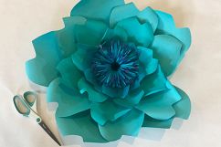 Giant Paper Flower Template SVG DIY Paper Flower SVG PDF DXF Product Image 4