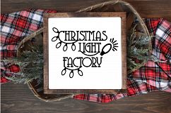 Christmas SVG Cut File - Christmas Light Factory SVG DXF PNG Product Image 5