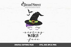 Unicorn Witch Halloween SVG - Resting Witch Face Product Image 3