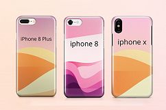 Apple iPhone 8, 8 plus and X 3d case Mock-ups Back View Product Image 2