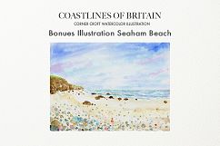 Watercolor Coast of Britain For Instant Download Product Image 3