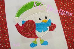 Christmas Bird 01 Machine Applique Embroidery Design Product Image 2