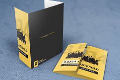 8.5×14 Gatefold Brochure Mockups Product Image 1