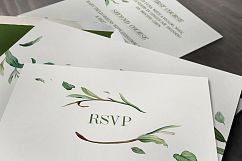 Green Foliage Wedding Invitation Suite Product Image 3