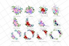 Watercolor Floral Bouquet, Flowers &amp; Leaves Kit Product Image 9