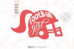 Football girl SVG DXF EPS PNG Product Image 1