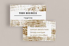 Gold Paint Strokes Business Card Template Product Image 3