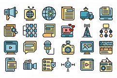 Actualization icons set vector flat Product Image 1