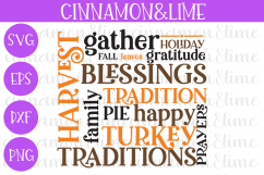 Thanksgiving Fall Wood Sign SVG Product Image 2