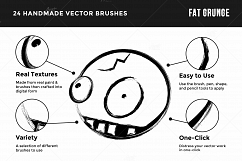 Fat Grunge – Illustrator Brush Pack Product Image 4