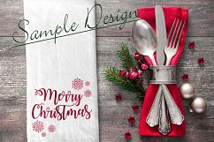 Christmas Kitchen Towel Flat Lay Mockup Product Image 3
