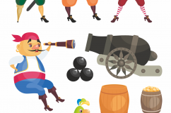 Pirates. Vector clip arts. Product Image 2