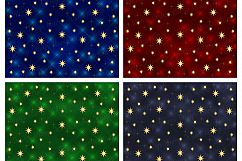 Gold Stars Digital Paper, Stars Background, Christmas Digital Paper, Scrapbooking, Printable, Digital Paper Pack Product Image 2