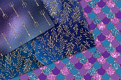 Mermaid Glitter Digital Paper Product Image 2