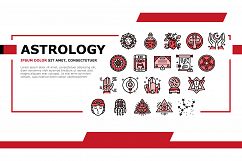 Astrological Objects Landing Header Vector Product Image 1