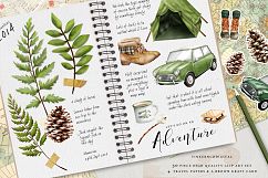 Camping Adventure Clipart and Papers Product Image 3