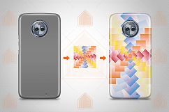 MOTO X4 3D Case Design Mockup Back View Product Image 3
