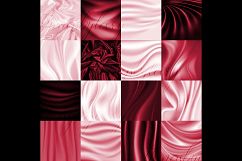 16 Red Luxury Silk Satin Cloth Texture Digital Papers Product Image 5