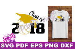 Volleyball Senior gift svg Class of 2018 Printable Shirt Svg files dxf eps gift for Volleyball gift, Volleyball Senior Poster Volleyball mom Product Image 1