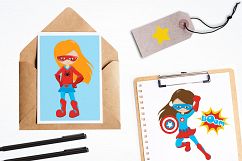Superhero Girls  graphics and illustrations Product Image 4