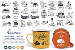 The BIG CAMPING Bundle - 27 SVG Designs Product Image 1