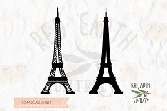 Paris Eiffel tower in SVG,DXF,PNG,EPS,PDF format Product Image 1