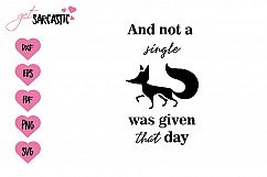 And not a single fox was given that day Product Image 1