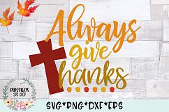 Always Give Thanks SVG Cut File Product Image 2