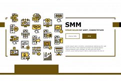 Smm Media Marketing Landing Web Page Header Banner Template Product Image 1