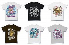  Cartoon Vector #2 Tshirt Design Bundle Product Image 18