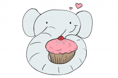 Baby Elephant | CLIP ART illustrations | PNG/JPEG Product Image 6