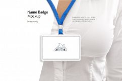 name badge mockup Product Image 1