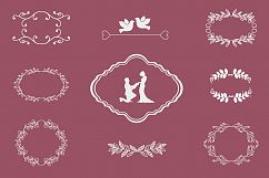 wedding elements vector set Product Image 1
