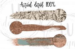 Green and Copper Brush Strokes Product Image 5