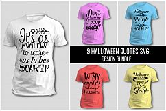 9 Halloween Quote SVG Design Bundle Vol 3. Product Image 1